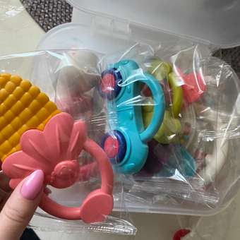 Погремушка и прорезыватель Zeimas набор 12 шт в большом кейсе развивающие игрушки с неваляшкой: отзыв пользователя Детский Мир