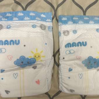 Подгузники MANU Premium S (4-8 кг) 84 шт.: отзыв пользователя ДетМир
