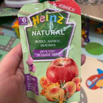Пюре Heinz яблоко-абрикос-облепиха 90г с 6месяцев: отзыв пользователя Детский Мир