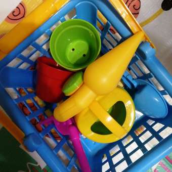 Набор для игр с песком Hualian Toys 8 предметов в корзинке: отзыв пользователя Детский Мир