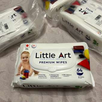 Влажные салфетки Little Art 64 шт.: отзыв пользователя Детский Мир