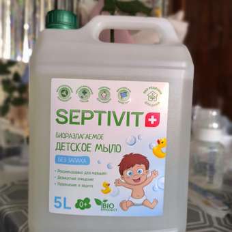 Детское жидкое мыло SEPTIVIT Premium Без запаха 5л: отзыв пользователя Детский Мир