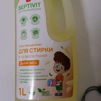 Гель для стирки SEPTIVIT Premium для всех видов тканей с ароматом Дыня мед 1л: отзыв пользователя Детский Мир