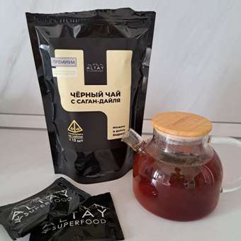 Чай чёрный с саган дайля 40г Altay Superfood в пирамидках на чайник или термос: отзыв пользователя Детский Мир