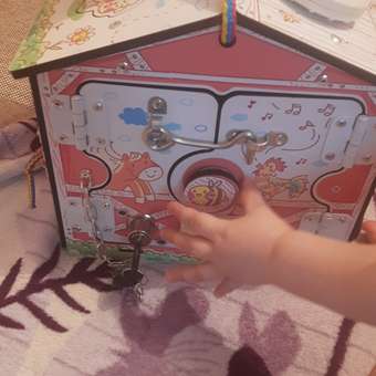 Бизиборд KimToys развивающий домик для малышей: отзыв пользователя Детский Мир