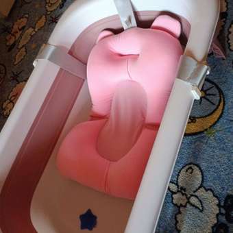 Ванночка детская RIKI TIKI Paula брусничная складная с термочувствительной пробкой: отзыв пользователя Детский Мир