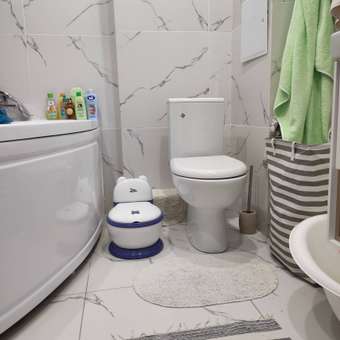 Горшок детский RIKI TIKI baby унитаз анатомический с крышкой FG370 голубой: отзыв пользователя Детский Мир