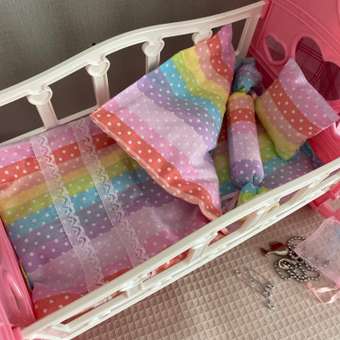 Комлпект постельного белья Модница для куклы 29 см 2002 разноцветный: отзыв пользователя Детский Мир