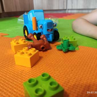 Конструктор Город мастеров Синий трактор Большие кубики 337797: отзыв пользователя Детский Мир