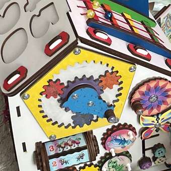 Бизиборд Jolly Kids развивающий домик со светом Букашки: отзыв пользователя Детский Мир