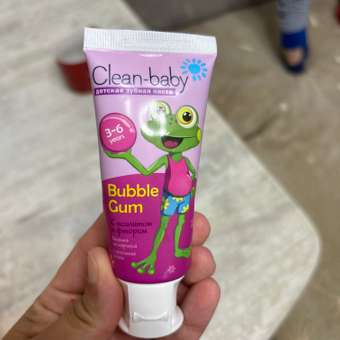 Зубная паста Clean-baby 3-6 лет 50мл Жевательная резинка: отзыв пользователя Детский Мир