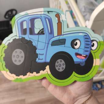 Пазл BochArt Синий Трактор деревянный: отзыв пользователя Детский Мир