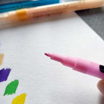 Акриловые маркеры CoLLart для рисования и скетчинга в подарок с пластиковым наконечником 20 цв: отзыв пользователя Детский Мир