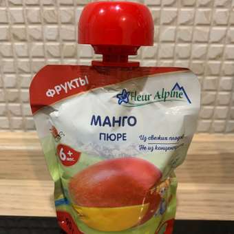 Пюре Fleur Alpine Органик манго 90г с 6 месяцев: отзыв пользователя ДетМир