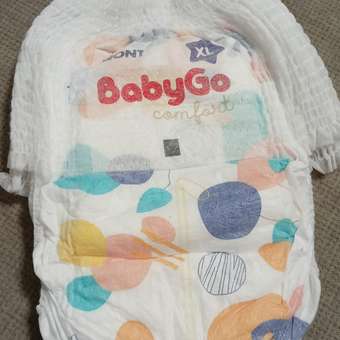 Трусики BabyGo Comfort XL 12-16кг 38шт: отзыв пользователя ДетМир