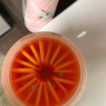 Лапомойка Пижон размер М 8х8х11.5 см оранжевая: отзыв пользователя Детский Мир