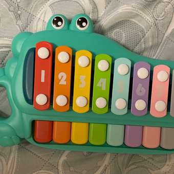 Ксилофон Жирафики музыкальный инструмент развивающая игрушка. Весёлый крокодил: отзыв пользователя Детский Мир