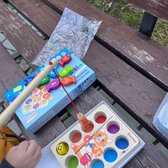 Рыбалка Кот с цифрами + гайд Alatoys игра развивающая деревянная Монтессори для малышей: отзыв пользователя Детский Мир