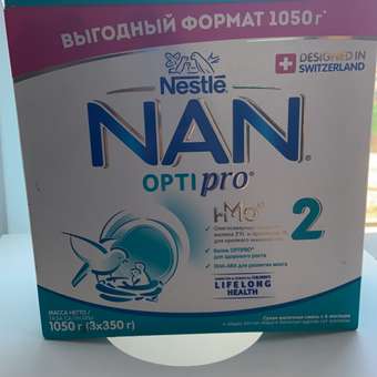 Смесь NAN 2 Optipro 1050г с 6месяцев: отзыв пользователя ДетМир