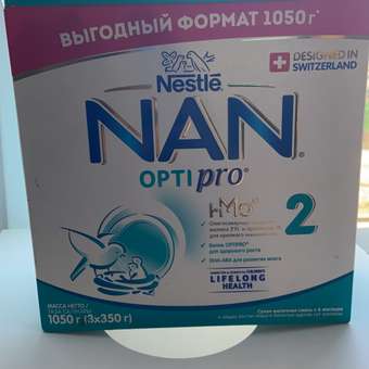 Смесь NAN 2 Optipro 1050г с 6месяцев: отзыв пользователя Детский Мир