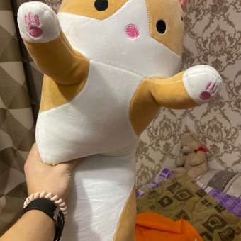 Игрушка-обнимашка Territory кот Батон антистресс рыжий 90 см: отзыв пользователя Детский Мир
