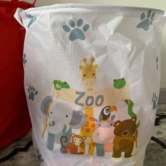 Корзина для игрушек Наша Игрушка Зоопарк 35х45 см: отзыв пользователя Детский Мир