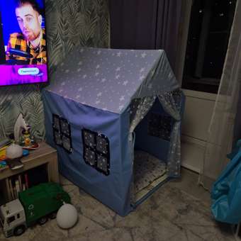Детская игровая палатка для дома и улицы ТОТОША Домик для малыша и игрушек Замок: отзыв пользователя Детский Мир