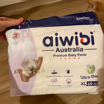 Трусики-подгузники детские AIWIBI Premium XL (12-17 кг) 40 шт: отзыв пользователя Детский Мир