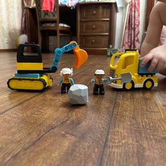 Конструктор LEGO DUPLO Грузовик и гусеничный экскаватор 10931: отзыв пользователя Детский Мир