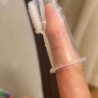 Зубная щетка Canpol Babies первая силиконовая с массажным выступом: отзыв пользователя ДетМир