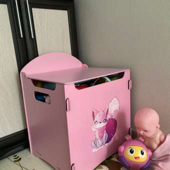Ящик для хранения игрушек Alubalu розовый: отзыв пользователя Детский Мир