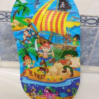 Коврик для ванной детский Pondo противоскользящий Пираты и водный транспорт: отзыв пользователя Детский Мир