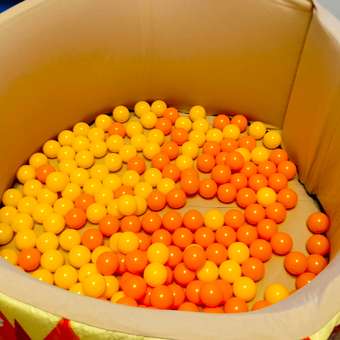 Шарики BABY STYLE Набор для сухого бассейна оранжевый 100 шт d 5 см: отзыв пользователя Детский Мир