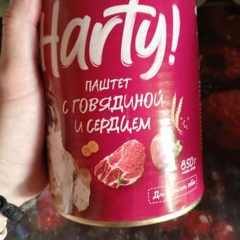 Корм для собак Harty 850г паштет с говядиной и сердцем консервированный полнорационный: отзыв пользователя. Зоомагазин Зоозавр