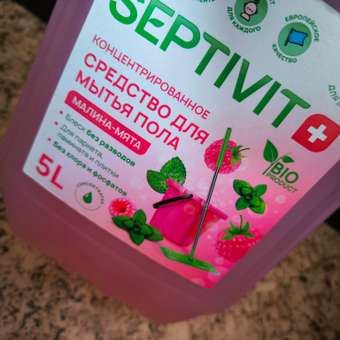Средство для мытья полов SEPTIVIT Premium Малина мята 5л: отзыв пользователя. Зоомагазин Зоозавр