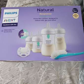 Набор Philips Avent Natural Response Бутылочки соски и щетки с 0месяцев SCD657/11: отзыв пользователя ДетМир