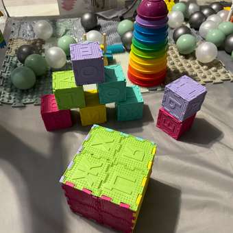 Массажный детский коврик пазл Ортодон развивающий игровой набор Умные кубики: отзыв пользователя Детский Мир