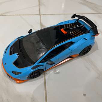 Автомобиль Rastar Lamborghini Huracan STO 1:18 без механизмов голубой: отзыв пользователя ДетМир