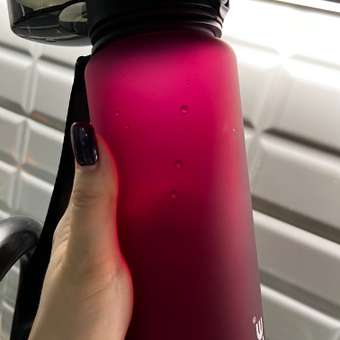 Бутылка для воды спортивная 1л UZSPACE 3038 бордовый: отзыв пользователя Детский Мир