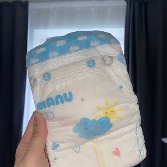 Подгузники MANU Premium S (4-8 кг) 84 шт.: отзыв пользователя ДетМир
