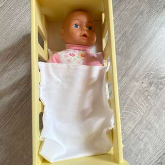 Кроватка для кукол деревянная Alubalu люлька Вишенка: отзыв пользователя Детский Мир