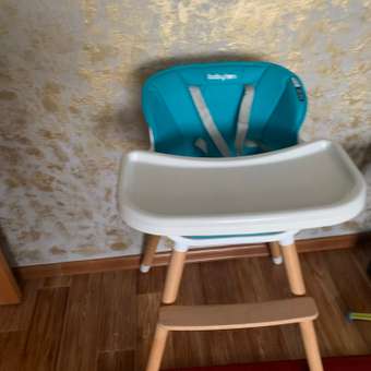 Стульчик для кормления Babyton Woody Turquoise трансформер: отзыв пользователя Детский Мир