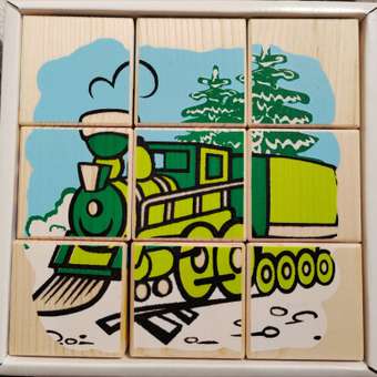 Кубики для детей Томик Транспорт 9 штук 4444-1: отзыв пользователя Детский Мир