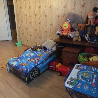 Детская кровать машина Kiddy ROMACK голубая 160*70 см: отзыв пользователя Детский Мир