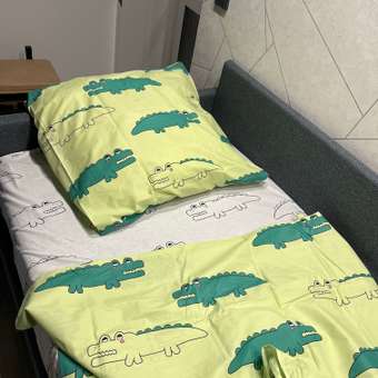 Детское постельное белье Wake Me Wake Крокодилы 1.5 спальное наволочка 70х70 см: отзыв пользователя Детский Мир