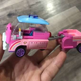 Конструктор SLUBAN Розовая мечта Машинка с прицепом M38-B0921C: отзыв пользователя Детский Мир
