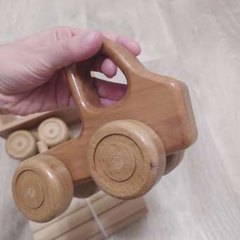 Игрушка деревянная ЯиГрушка Тягач с полуприцепом Лесовоз ЯиГ-115: отзыв пользователя Детский Мир