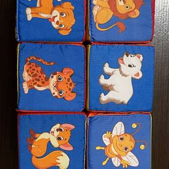 Кубики для малышей Русский стиль Веселый зоопарк 6шт Д-417-18: отзыв пользователя. Зоомагазин Зоозавр