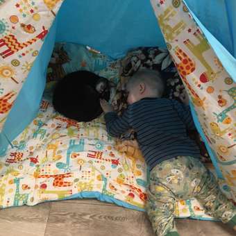 Палатка-вигвам Polini kids Жираф Голубая: отзыв пользователя Детский Мир