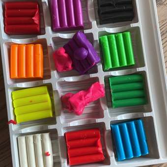 Пластилин Лео «Играй» восковой Неоновые цвета LPMCF-0112 144 г. 12 цветов: отзыв пользователя Детский Мир
